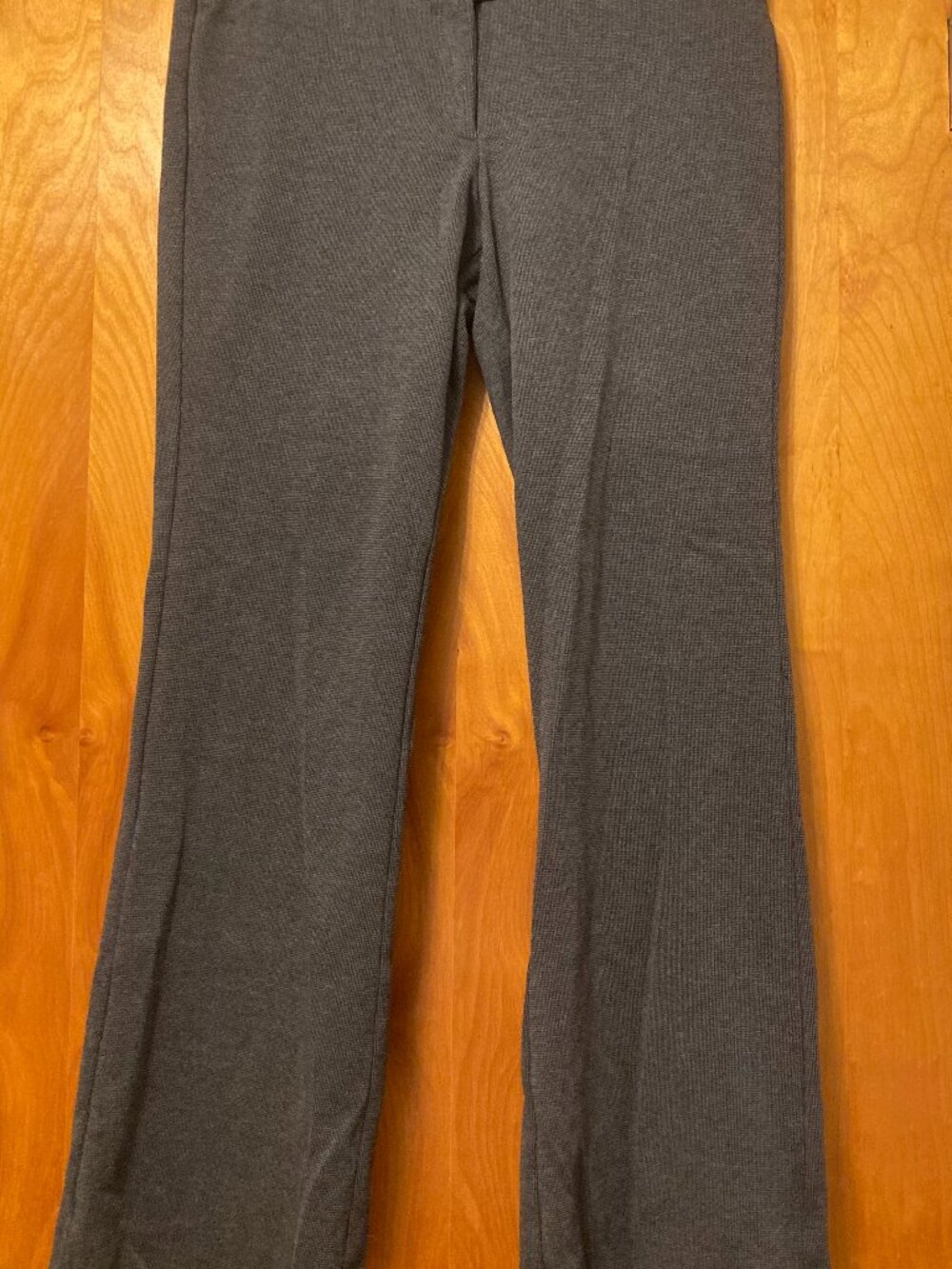 New York & Company weave gray dress pants with tailored mid-rise waist 10Tall